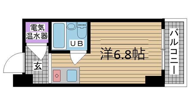 神戸市中央区北長狭通(JR東海道本線(近畿)元町)のマンション賃貸物件 間取画像