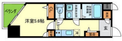 神戸市長田区松野通(JR山陽本線新長田)のマンション賃貸物件 間取画像