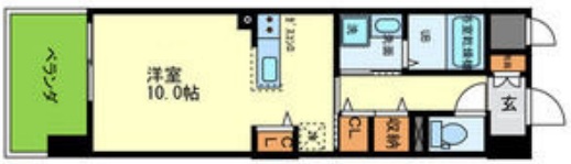 神戸市須磨区大田町(JR山陽本線鷹取)のマンション賃貸物件 間取画像