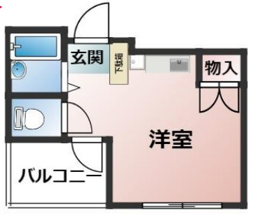 神戸市灘区岩屋北町(JR東海道本線(近畿)摩耶)のマンション賃貸物件 間取画像