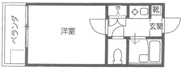 神戸市灘区神前町(JR東海道本線(近畿)六甲道)のマンション賃貸物件 間取画像