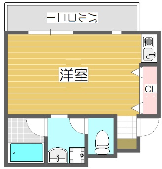 神戸市中央区上筒井通(山陽新幹線新神戸)のマンション賃貸物件 間取画像