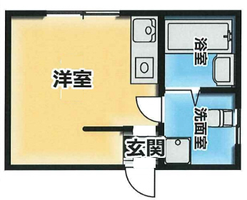 神戸市中央区楠町(JR東海道本線(近畿)神戸)のマンション賃貸物件 間取画像
