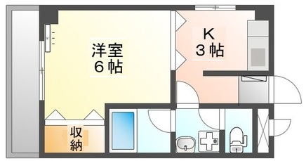神戸市灘区大石北町(阪神本線大石)のマンション賃貸物件 間取画像