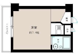 神戸市東灘区住吉宮町(JR東海道本線(近畿)住吉)のマンション賃貸物件 間取画像