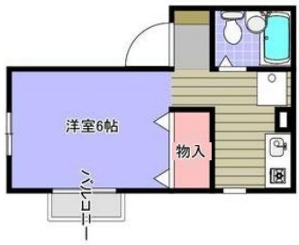 神戸市中央区神若通(JR東海道本線(近畿)三ノ宮)のアパート賃貸物件 間取画像