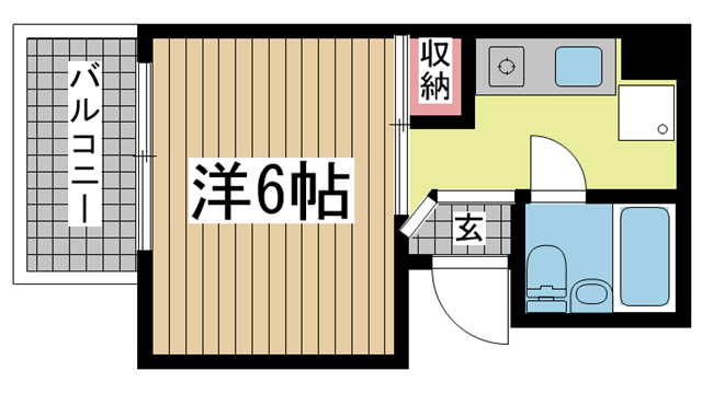 神戸市中央区下山手通(JR東海道本線(近畿)元町)のマンション賃貸物件 間取画像