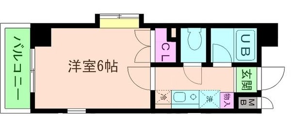 神戸市東灘区魚崎南町(阪神本線魚崎)のマンション賃貸物件 間取画像