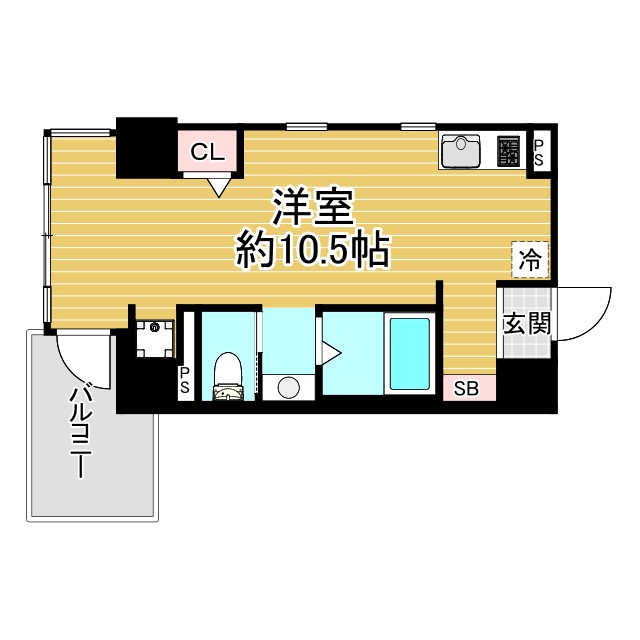 神戸市兵庫区下沢通(JR山陽本線兵庫)のマンション賃貸物件 間取画像