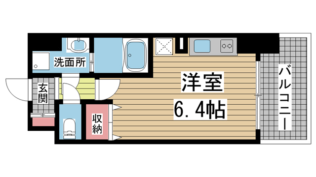 神戸市中央区八幡通(JR東海道本線(近畿)三ノ宮)のマンション賃貸物件 間取画像