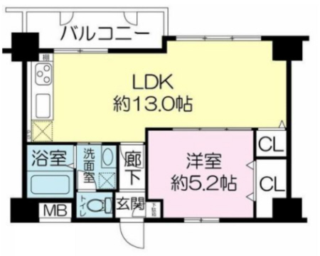 神戸市東灘区御影郡家(阪急神戸線御影)のマンション賃貸物件 間取画像