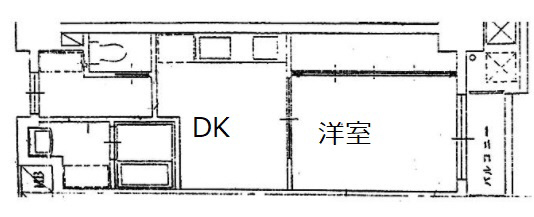 神戸市中央区琴ノ緒町(JR東海道本線(近畿)三ノ宮)のマンション賃貸物件 間取画像