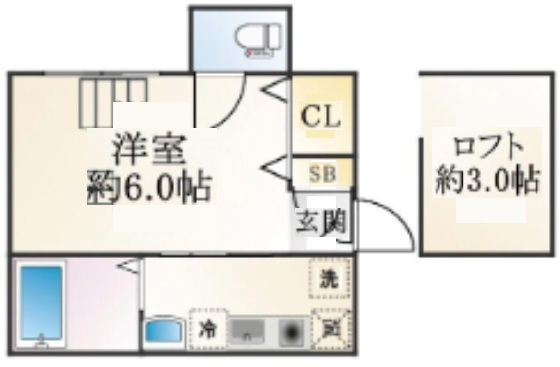 神戸市灘区篠原本町(阪急神戸線六甲)のアパート賃貸物件 間取画像