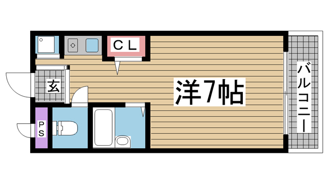 神戸市灘区八幡町(阪急神戸線六甲)のマンション賃貸物件 間取画像