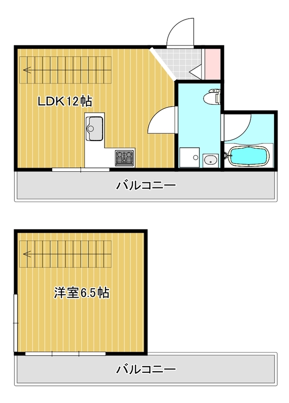 神戸市東灘区甲南町(JR東海道本線(近畿)住吉)のマンション賃貸物件 間取画像