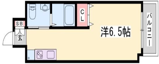 神戸市中央区日暮通(阪急神戸線春日野道)のマンション賃貸物件 間取画像