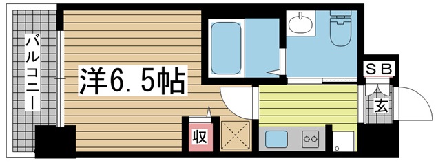神戸市中央区日暮通(JR東海道本線(近畿)三ノ宮)のマンション賃貸物件 間取画像