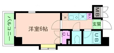 神戸市東灘区魚崎南町(阪神本線魚崎)のマンション賃貸物件 間取画像