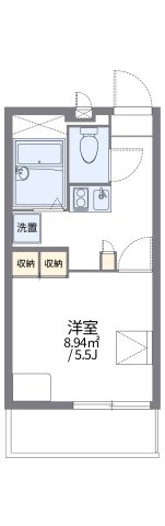 神戸市灘区浜田町(阪神本線新在家)のマンション賃貸物件 間取画像