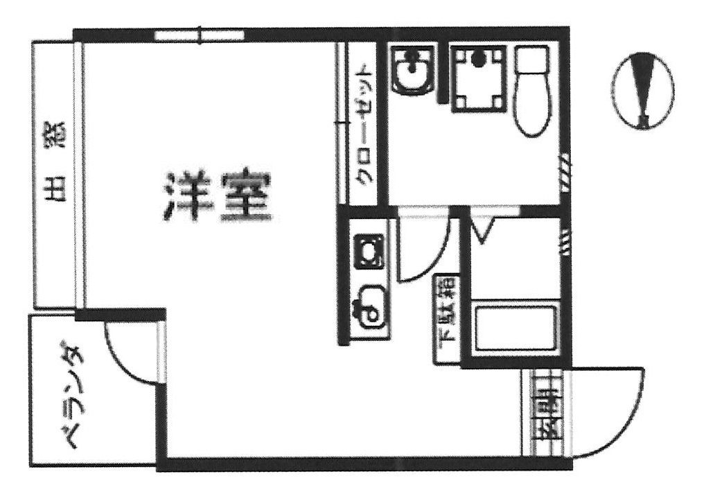 神戸市灘区城内通(JR東海道本線(近畿)灘)のアパート賃貸物件 間取画像