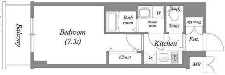 神戸市長田区大橋町(JR山陽本線新長田)のマンション賃貸物件 間取画像