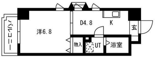 神戸市中央区下山手通(JR東海道本線(近畿)元町)のマンション賃貸物件 間取画像