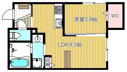 神戸市中央区野崎通(阪急神戸線春日野道)のアパート賃貸物件 間取画像