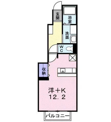 明石市二見町西二見駅前(山陽電鉄線西二見)のアパート賃貸物件 間取画像