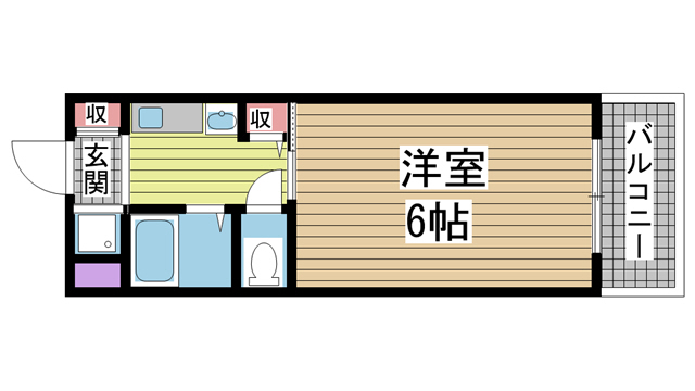 神戸市灘区原田通(阪急神戸線王子公園)のマンション賃貸物件 間取画像