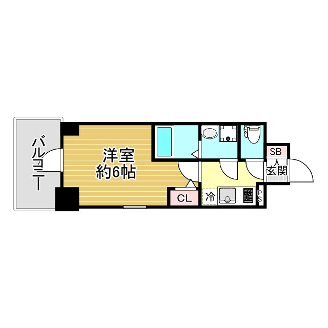 神戸市兵庫区松原通(JR山陽本線兵庫)のマンション賃貸物件 間取画像