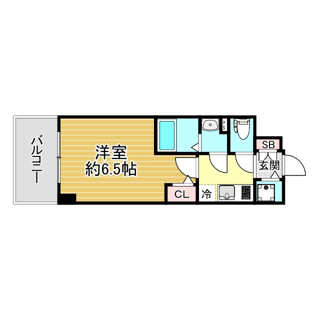 神戸市兵庫区松原通(JR山陽本線兵庫)のマンション賃貸物件 間取画像