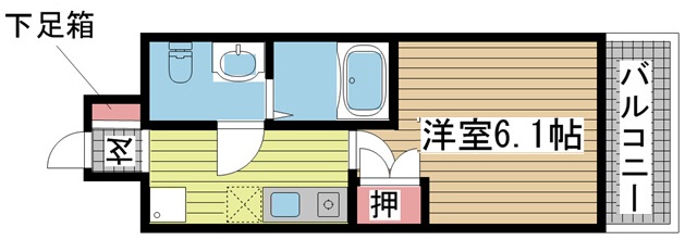 神戸市東灘区住吉宮町(JR東海道本線(近畿)住吉)のマンション賃貸物件 間取画像
