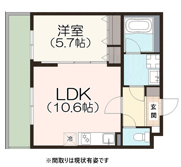 神戸市灘区大内通(JR東海道本線(近畿)摩耶)のマンション賃貸物件 間取画像