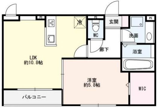 神戸市兵庫区芦原通(神戸市営地下鉄海岸線中央市場前)のマンション賃貸物件 間取画像