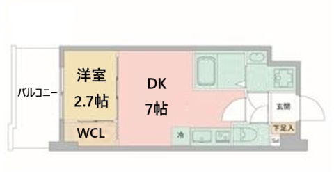 神戸市兵庫区中道通(神戸高速線新開地)のマンション賃貸物件 間取画像