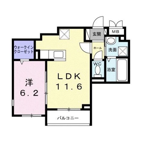 神戸市灘区新在家南町(阪神本線大石)のアパート賃貸物件 間取画像