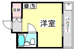 神戸市北区鈴蘭台南町(神戸電鉄粟生線西鈴蘭台)のマンション賃貸物件 間取画像