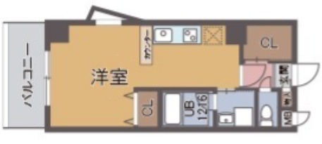 神戸市兵庫区駅南通(JR山陽本線兵庫)のマンション賃貸物件 間取画像
