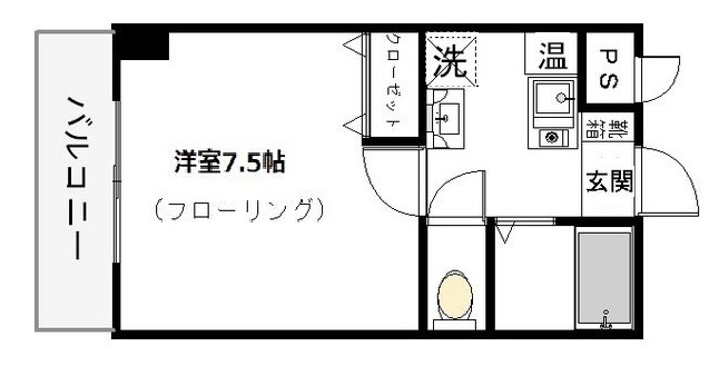 神戸市東灘区本山南町(阪神本線青木)のマンション賃貸物件 間取画像