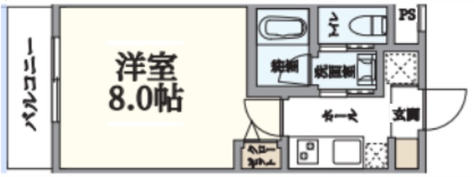 神戸市東灘区魚崎南町(阪神本線青木)のマンション賃貸物件 間取画像