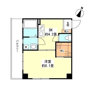 神戸市灘区岩屋北町(JR東海道本線(近畿)灘)のマンション賃貸物件 間取画像