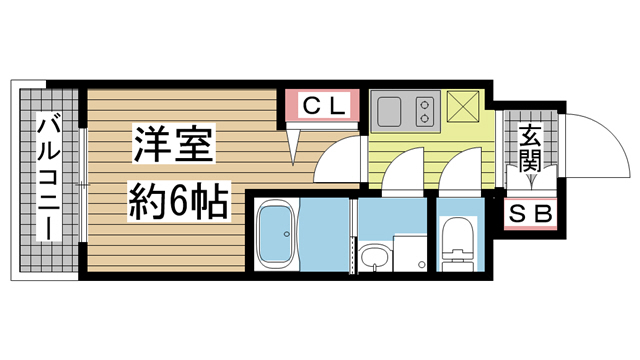 神戸市灘区倉石通(JR東海道本線(近畿)摩耶)のマンション賃貸物件 間取画像
