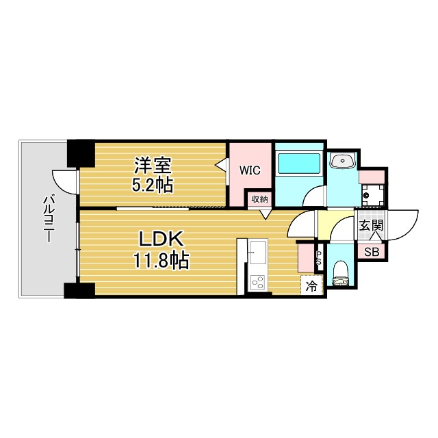 神戸市兵庫区浜崎通(JR山陽本線兵庫)のマンション賃貸物件 間取画像