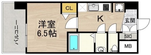 神戸市灘区水道筋(JR東海道本線(近畿)摩耶)のマンション賃貸物件 間取画像