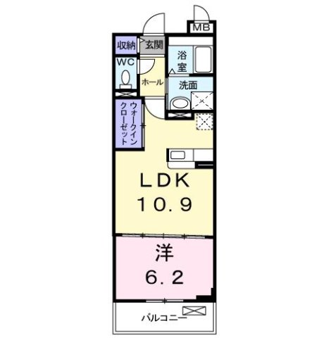 明石市二見町西二見(JR山陽本線土山)のマンション賃貸物件 間取画像