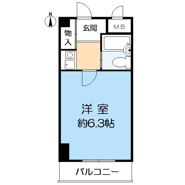 西宮市北昭和町(阪急神戸線西宮北口)のマンション賃貸物件 間取画像
