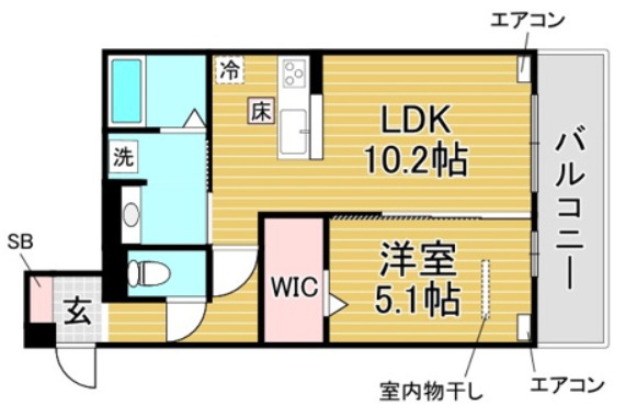 神戸市東灘区住吉宮町(阪神本線住吉)のアパート賃貸物件 間取画像