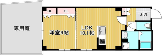 神戸市兵庫区三川口町(JR山陽本線兵庫)のマンション賃貸物件 間取画像