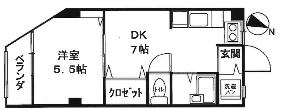 神戸市須磨区離宮前町(山陽電鉄線月見山)のマンション賃貸物件 間取画像