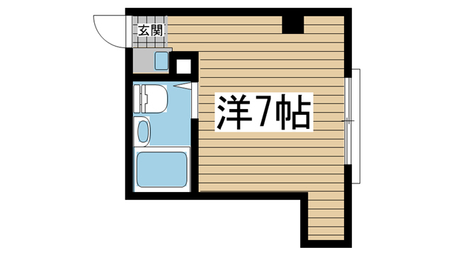 神戸市中央区北野町(JR東海道本線(近畿)三ノ宮)のマンション賃貸物件 間取画像